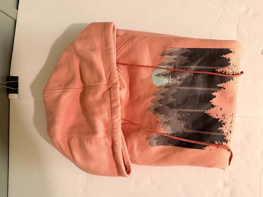 Columbia Pink Forest Graphic Pullover Hoodie Women's Size Small - Picture 7 of 7